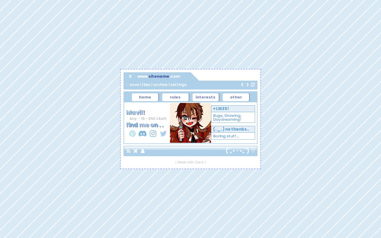 Carrd profile picture for @m7w